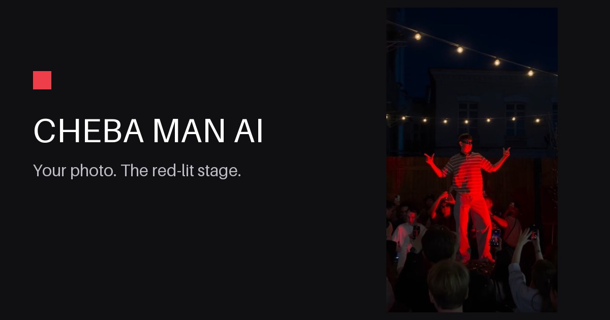 Cheba Man AI Dance Generator | Photo to Dance Video